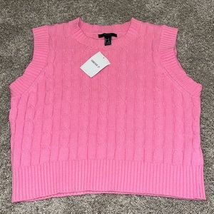 Forever 21 pink icing sweater vest, size medium. New with tags!